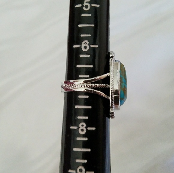 🍷 3 TURQUOISE RINGS - Picture 6 of 7